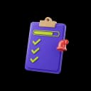 Clipboard suivi avec checkmarks et notification
