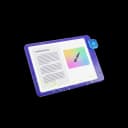 Icône 3D thématique IA Générative