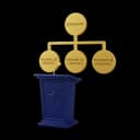 Icône 3D thématique Management