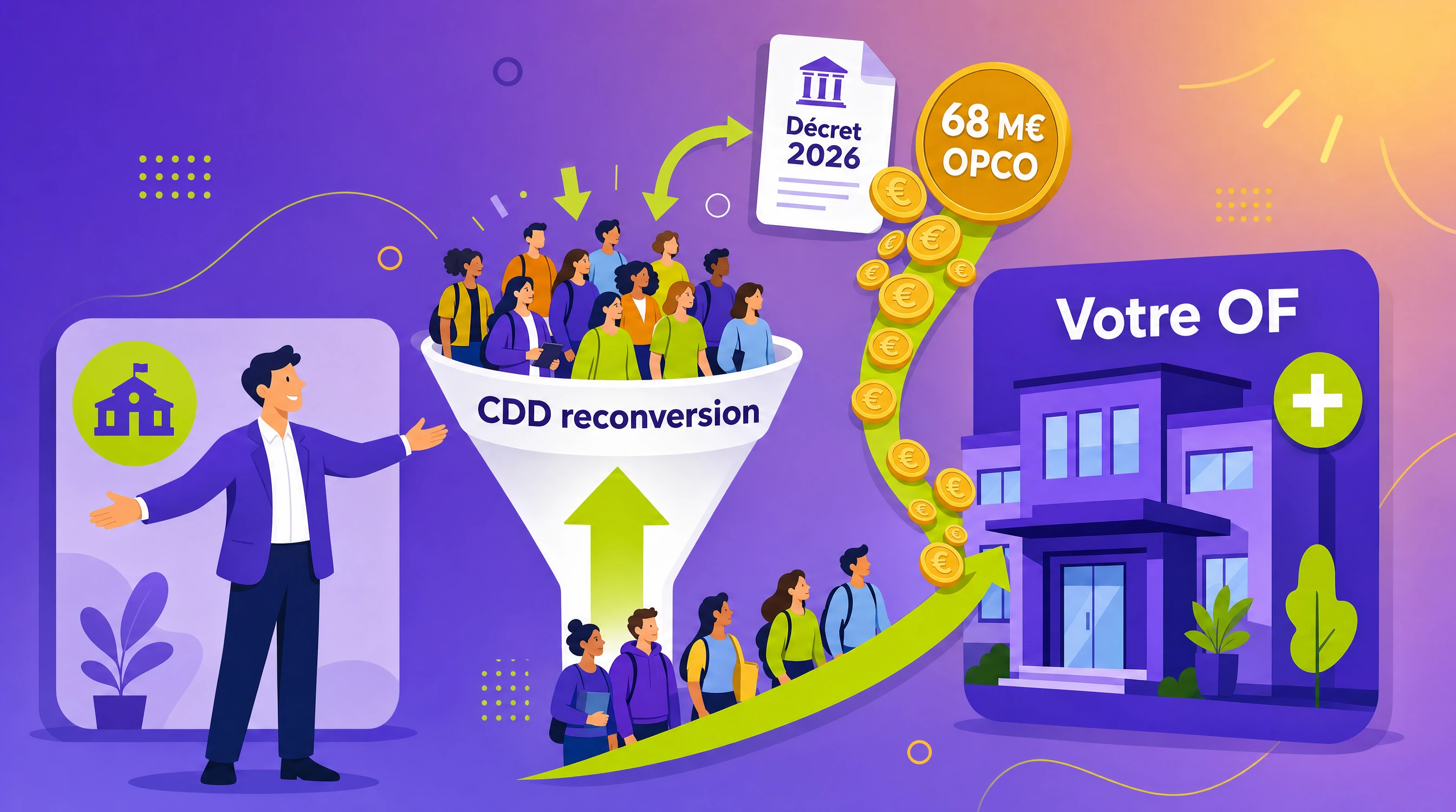 CDD de reconversion 2026 : le flux OPCO que votre OF peut capter