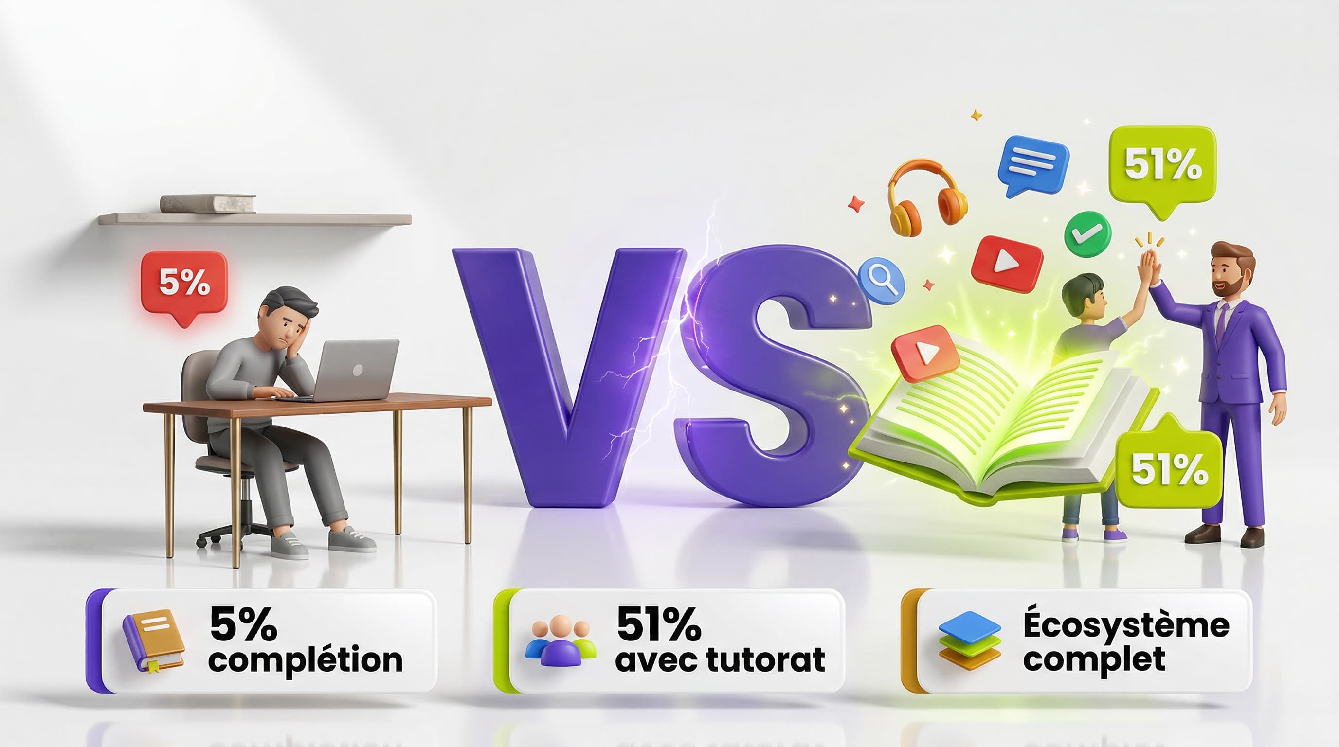 Formation sur étagère vs écosystème pédagogique