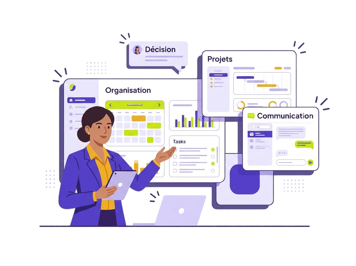 Les compétences de l'assistant de direction : organisation, projets, communication.
