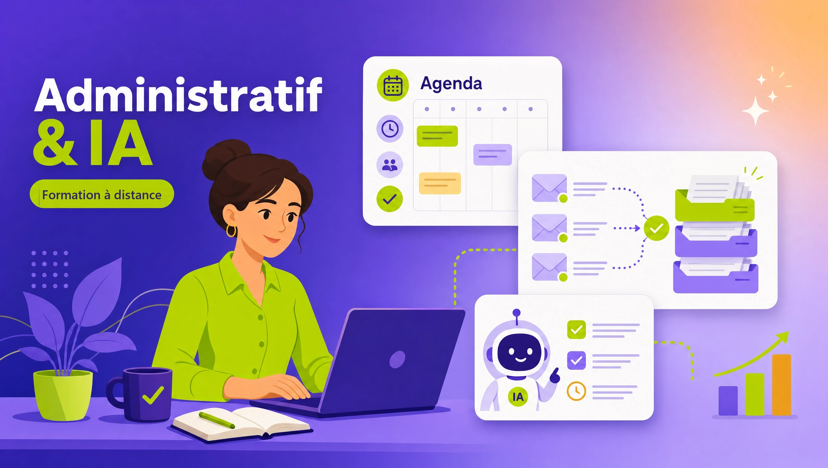 Illustration de la formation Efficacité administrative & IA